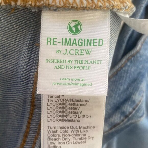 J.Crew Essential Straight Jeans Womens Size 31 Button-Fly Frayed Hem - Picture 8 of 13